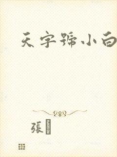 天字号小白脸