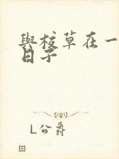 与校草在一起的日子