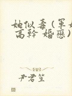 她似毒 (军婚 高干 婚恋)完结