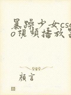 暴躁少女csgo视频播放器推荐