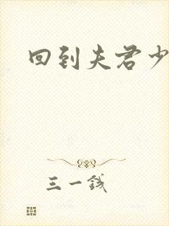 回到夫君少年时