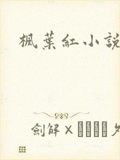 枫叶红小说
