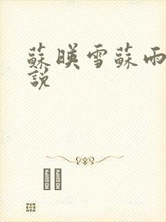 苏映雪苏雨柔小说