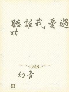 听说我爱过你txt