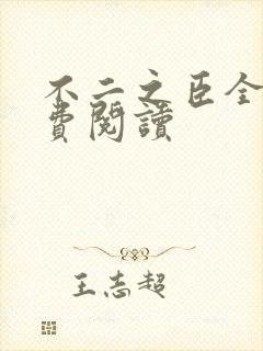 不二之臣全文免费阅读