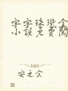 字字珠玑金银花小说免费阅读