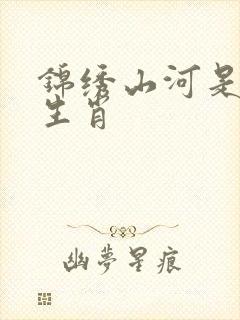 锦绣山河是什么生肖