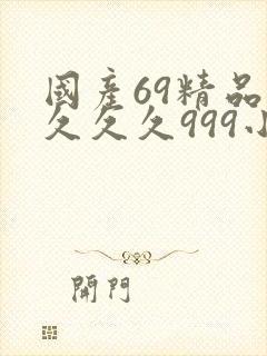 国产69精品久久久久999小说