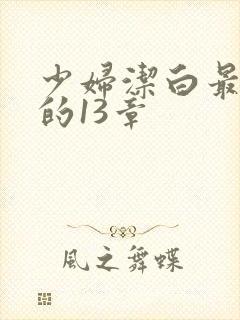 少妇洁白最刺激的13章