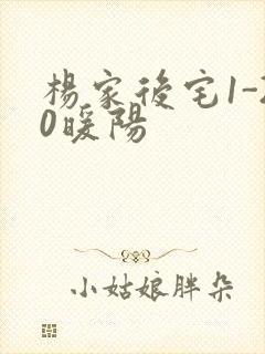 杨家后宅1-20暖阳