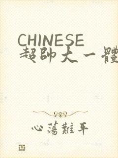 CHINESE超帅大一体育系精牛