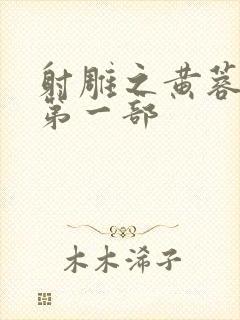 射雕之黄蓉新传第一部