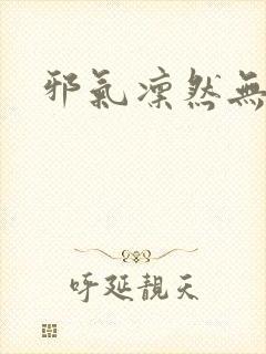 邪气凛然无弹窗