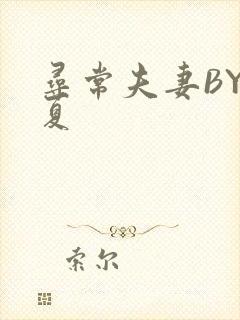寻常夫妻BY写夏