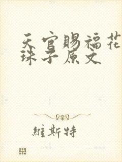 天官赐福花怜塞珠子原文