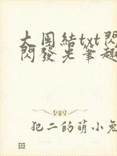 大团结txt闪闪发光笔趣阁