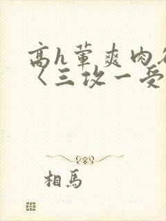 高h荤爽肉欲文〈三攻一受