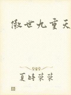 傲世九重天小说