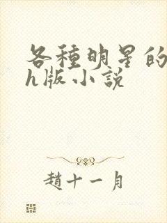 各种明星的综艺h版小说