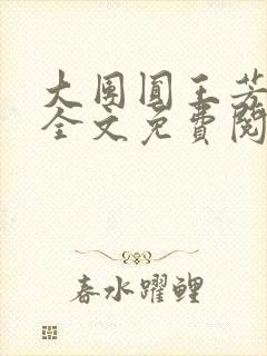 大团圆王芳高敏全文免费阅读