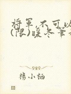将军,不可以!(限)暖冬笔趣阁免费阅读