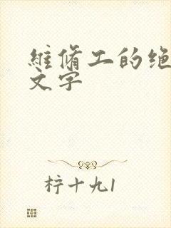 维修工的绝遇中文字