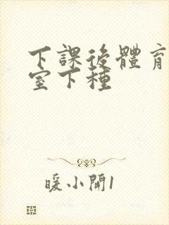 下课后体育器材室下种