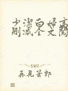 少洁白妇高义无删减全文阅读