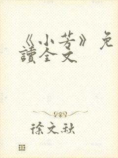 《小芳》免费阅读全文