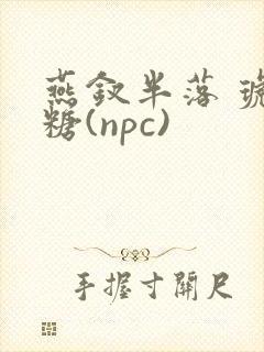 燕钗半落 琥珀糖(npc)