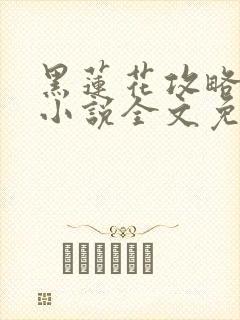 黑莲花攻略手册小说全文免费阅读笔趣阁