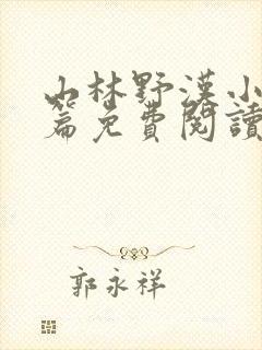 山林野汉小说全篇免费阅读