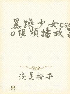 暴躁少女csgo视频播放器推荐