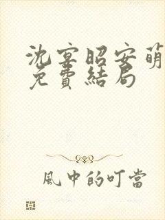 沈宴昭安萌全文免费结局