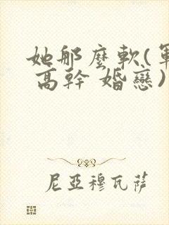 她那么软(军婚 高干 婚恋)完结