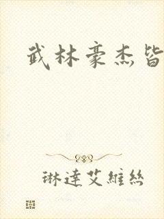 武林豪杰皆我奴