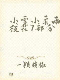 小雪小柔两个大校花7部分