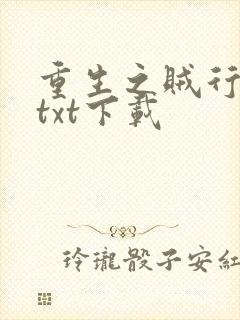 重生之贼行天下txt下载