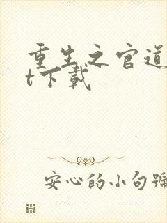 重生之官道txt下载