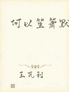 何以笙箫默小说