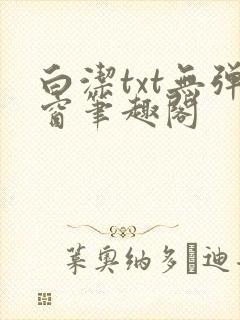 白洁txt无弹窗笔趣阁