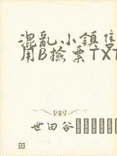 混乱小镇售票员用B检票TXT