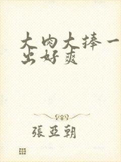 大肉大捧一进一出好爽