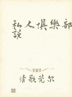 私人俱乐部 小说