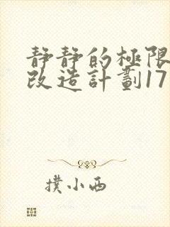 静静的极限自我改造计划17