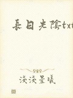 长日光阴txt