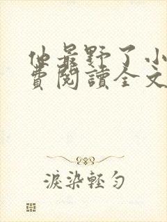 他最野了小说免费阅读全文