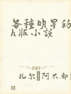 各种明星的综艺h版小说