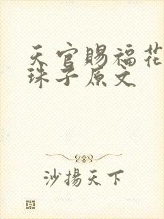 天官赐福花怜塞珠子原文