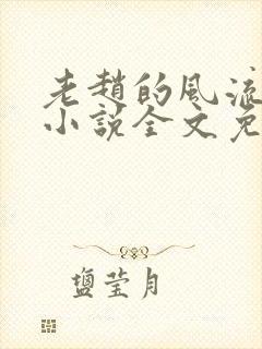 老赵的风流人生小说全文免费阅读